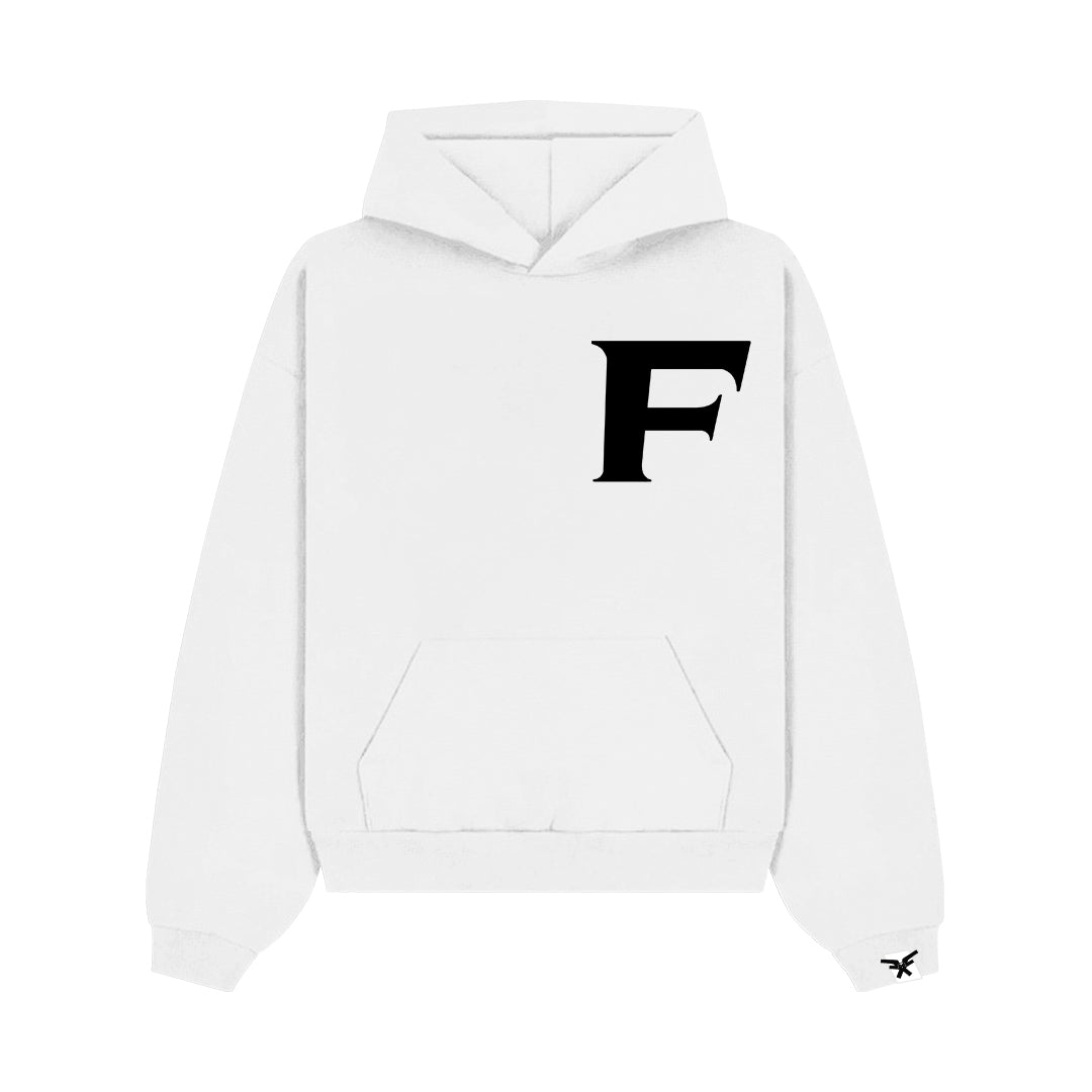 'FW25' Essential Hoodie - Colombian White - FLVUNT