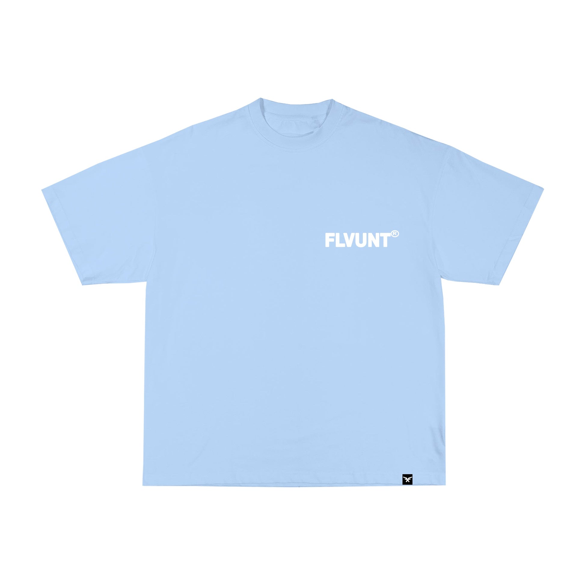 'SS25' Essential T-shirt - Baby Blue - FLVUNT