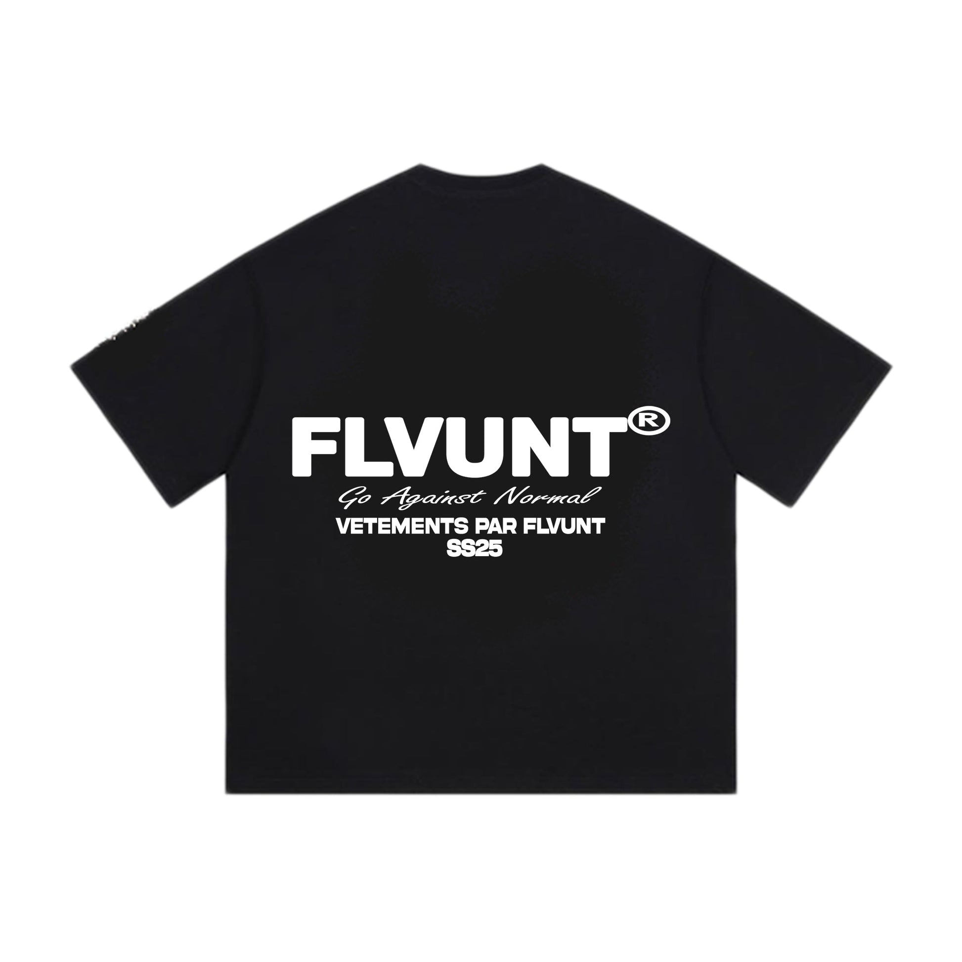 'SS25' Essential T-shirt - Charcoal Black - FLVUNT